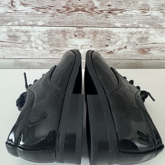 Tip Top Black Patent Leather Dress Shoes Little Boys Size 7 Tuxedo Lace Up - Picture 7 of 8
